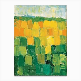 Yellow Squares Canvas Print