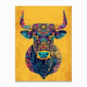 Bull Print Canvas Print