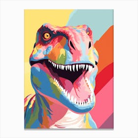Colourful Dinosaur Carcharodontosaurus 3 Canvas Print