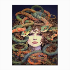 Medusa Surreal Mythical Canvas Print