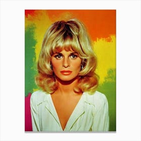 Julie Christie Colourful Pop Movies Art Movies Canvas Print