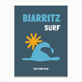 BIARRITZ Surf Canvas Print