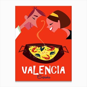 Valencia Poster Canvas Print