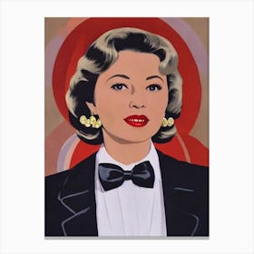 Gloria Grahame Illustration Movies Canvas Print