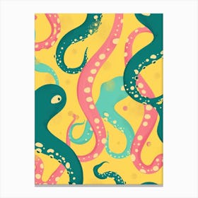 Octopus Pattern 6 Canvas Print