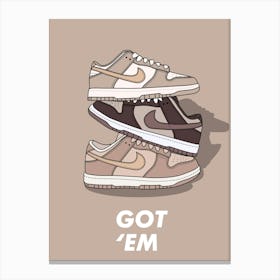 Collection Dunk Sneakers Canvas Print