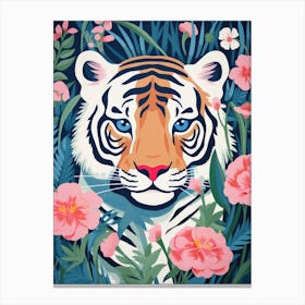 Tiger In The Jungle 8 Canvas Print