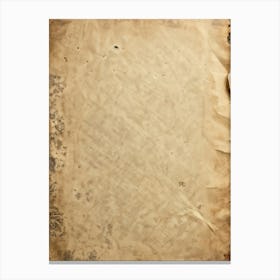 Antique Paper Exhibiting A Rustic Pattern Aged Sepia Tones With Gentle Creases And Worn Edges Hint (3) Canvas Print