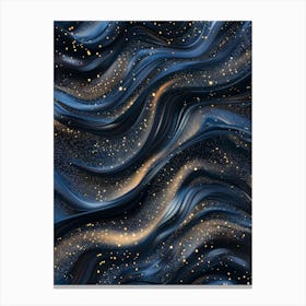 Abstract Blue And Gold Background 1 Canvas Print