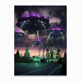 Ufos In Moscow Canvas Print