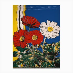 'Three Daisies' Kmart Wall Art Canvas Print