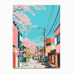 Harajuku Tokyo Colourful Illustration Canvas Print