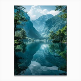 Lake In The Mountains 3 Canvas Print