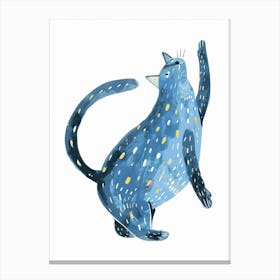 Blue Cat 19 Canvas Print