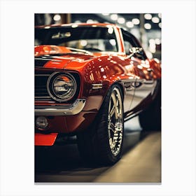 Close Of American Muscle Car 012 Canvas Print