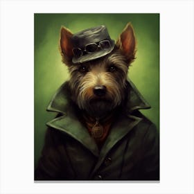 Gangster Dog Scottish Terrier 2 Canvas Print
