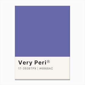 Very Perri Canvas Print