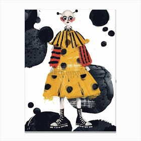 Clown Print Canvas Print