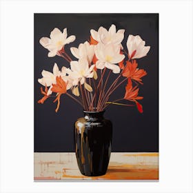 Bouquet Of Autumn Crocus Flowers, Autumn Florals Painting 3 Canvas Print