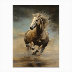 A Horse Painting In The Style Of Glazing 2 Canvas Print