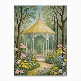 Pavilion In The Garden Canvas Print