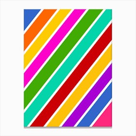 Retro Candy Pattern Canvas Print