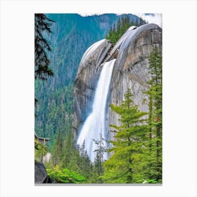 Shannon Falls, Canada Majestic, Beautiful & Classic (2) Canvas Print