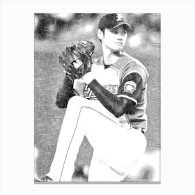 Mike Baseball Canvas Print