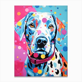 Colourful Pop Art Dog 1 Canvas Print
