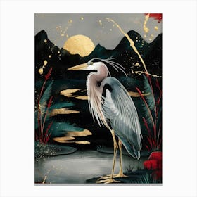 Blue Heron Canvas Print