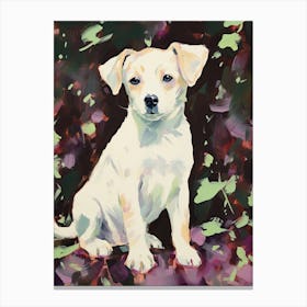A Chihuahua Dog Painting, Impressionist 3 Canvas Print