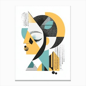 Abstract Portrait Of A Woman 1 Canvas Print