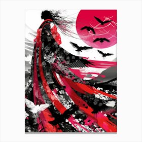 Samurai Woman Canvas Print