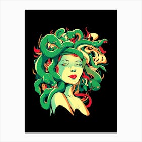 Be Careful Medusa Has Her Eyes On You And It Could Turn Your Heart To Stone Canvas Print