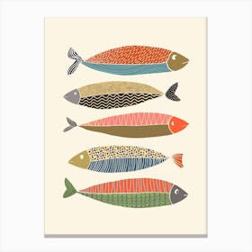Boho Fish Collection Canvas Print