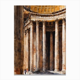 Pantheon Italy 1 Canvas Print