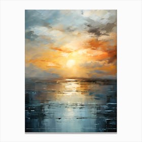 Sunset Over The Sea Canvas Print