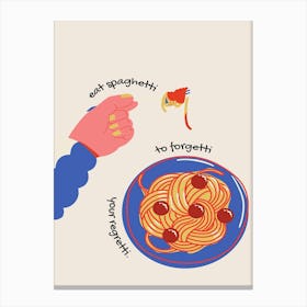 Spaghetti And Meatballs 2 Canvas Print