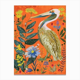 Spring Birds Brown Pelican 1 Canvas Print