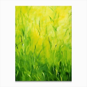 Abstract Of Green Grass Canvas Print