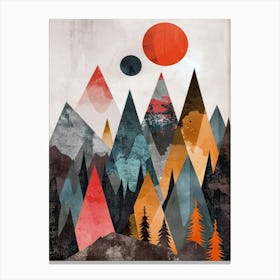 Abstract Mountains Canvas Print Canvas Print