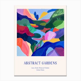 Colourful Gardens Lewis Ginter Botanical Garden Usa 3 Blue Poster Canvas Print
