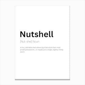 Nutshell Definition Meaning 1 Canvas Print