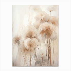 Boho Dried Flowers Hydrangea 1 Canvas Print