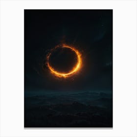 Fire Moon Canvas Print