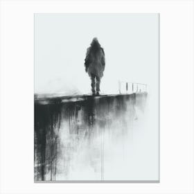 Man On Ledge Canvas Print