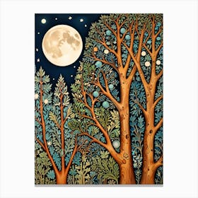 William Morris Moonlight In The Forest 46 Canvas Print