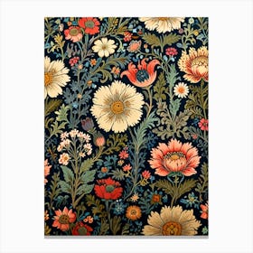 William Morris Floral Wallpaper Canvas Print