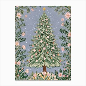 Pastel Christmas Tree no2 Canvas Print