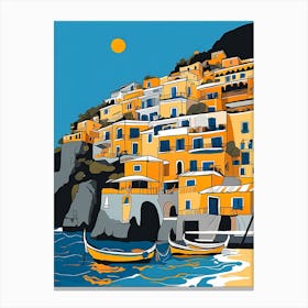 Summer In Positano Painting (133) Canvas Print
